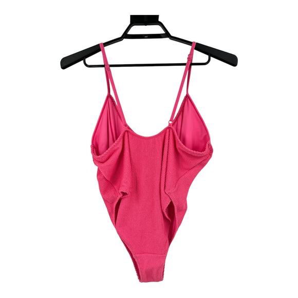 Good American bathing suit Always Fits One-Piece Swimsuit pink plus 5/6 2XL/3XL - Picture 3 of 6